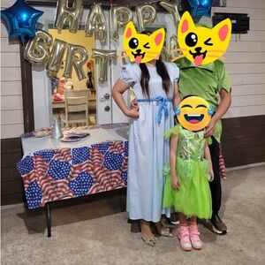 Peter Pan , Wendy and thinker bell cosplay costumes